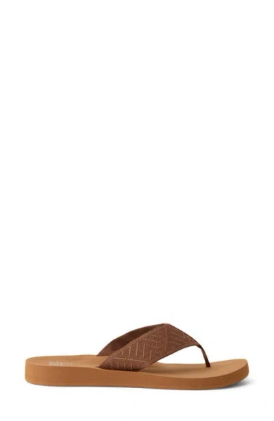 Reef Spring Woven Flip Flop In Brown