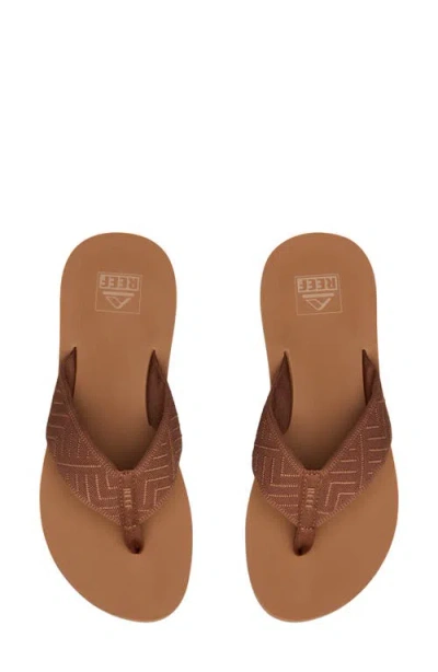 Reef Spring Woven Flip Flop In Brown