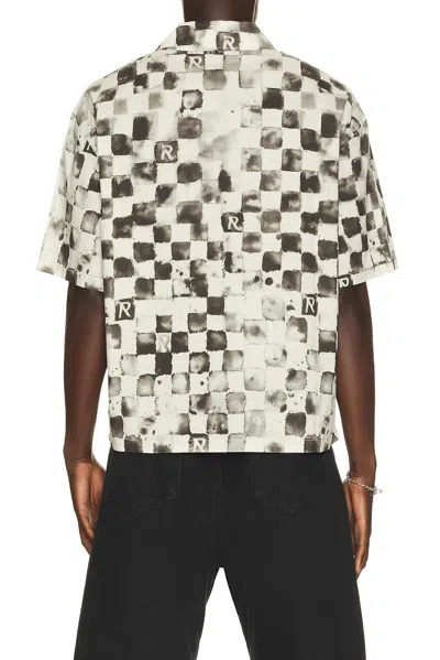 Represent Pool Side Checkerboard-print Shirt In White