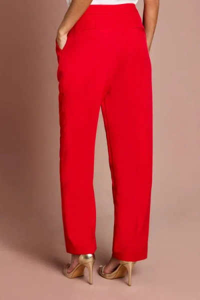 Coast Pleat Front Formal Trouser In Red