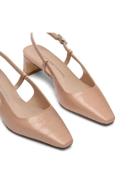Stuart Weitzman Slingback Pump In Neutral