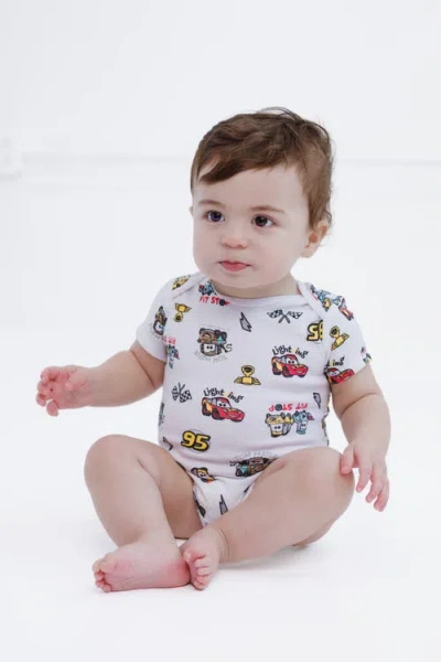 Disney Pixar 3-pack Short Sleeve Bodysuits In Multi