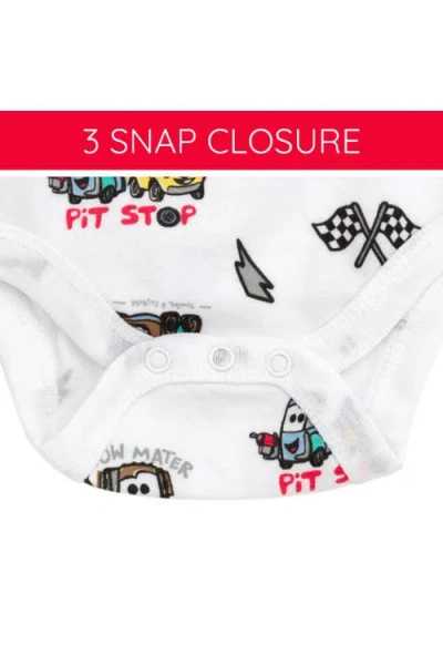 Disney Pixar 3-pack Short Sleeve Bodysuits In Multi