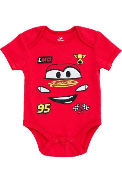 Disney Pixar 3-pack Short Sleeve Bodysuits In Multi