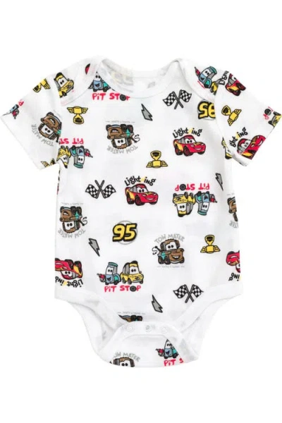 Disney Pixar 3-pack Short Sleeve Bodysuits In Multi