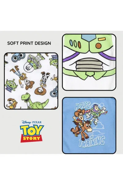 Disney Pixar 3-pack Short Sleeve Bodysuits In Multi