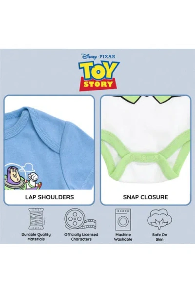 Disney Pixar 3-pack Short Sleeve Bodysuits In Multi