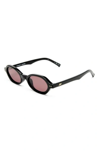 Le Specs Gender Inclusive Foundry 52mm Rectangular Sunglasses In Black