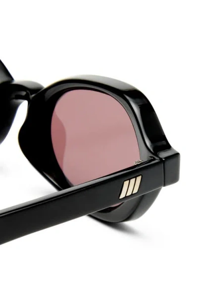 Le Specs Gender Inclusive Foundry 52mm Rectangular Sunglasses In Black