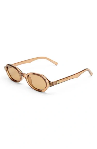 Le Specs Gender Inclusive Foundry 52mm Rectangular Sunglasses In Brown