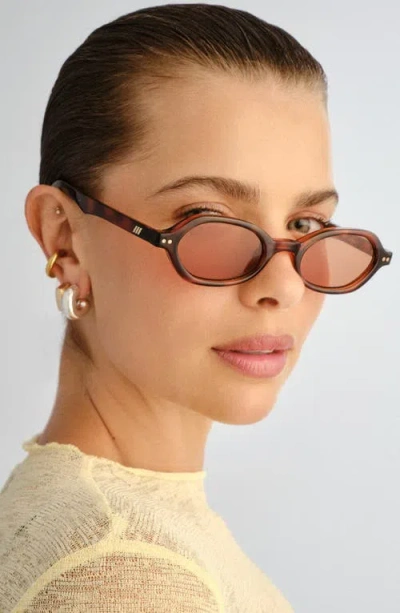 Le Specs Gender Inclusive Foundry 52mm Rectangular Sunglasses In Brown