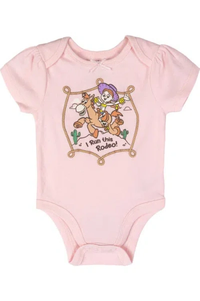 Disney Pixar 3-pack Short Sleeve Bodysuits In Multi