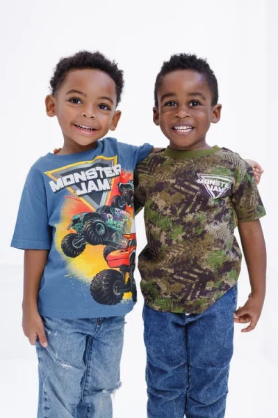 Monster Jam 3-pack Short Sleeve T-shirts In Multi