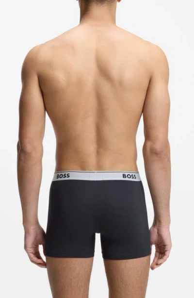 Hugo Boss Boss 3-pack Boxer Briefs In Blue