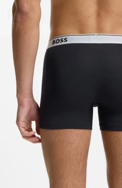 Hugo Boss Boss 3-pack Boxer Briefs In Blue