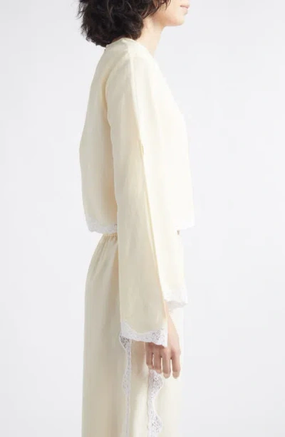 Posse Tabitha Long Sleeve Blouse In Buttermilk In Yellow