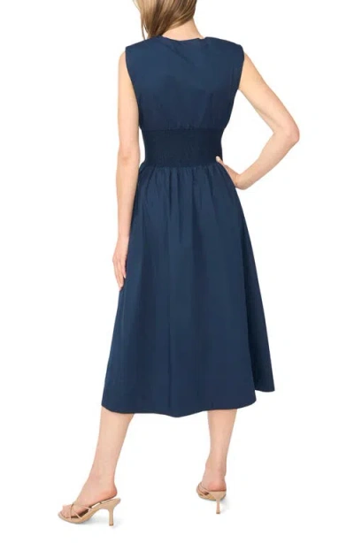 Halogenr Halogen(r) Zip-front Midi Dress In Blue