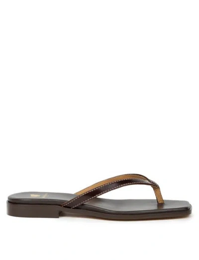 Bobbies Sol Flat Sandals In Multi