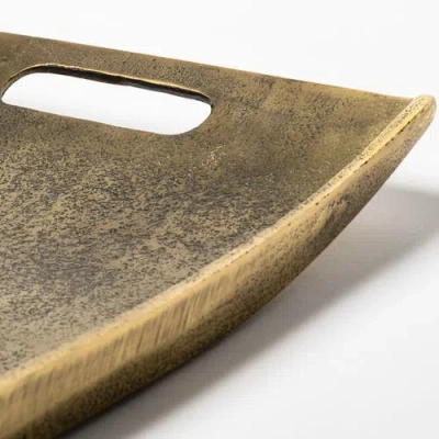 Mercana Drey Rectangular Tray In Gold