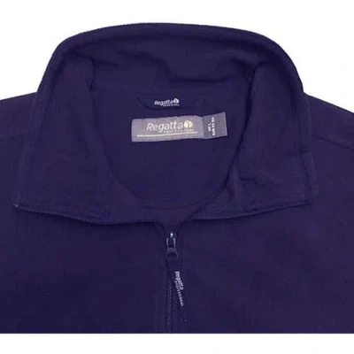 Regatta Plain Micro Fleece Full Zip Jacket In Blue