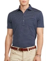 POLO RALPH LAUREN HAMPTON STRIPED COTTON REGULAR FIT POLO SHIRT,710645311002