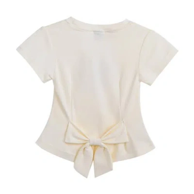 Mimi Tutu Mali Tee With Bow Back In White