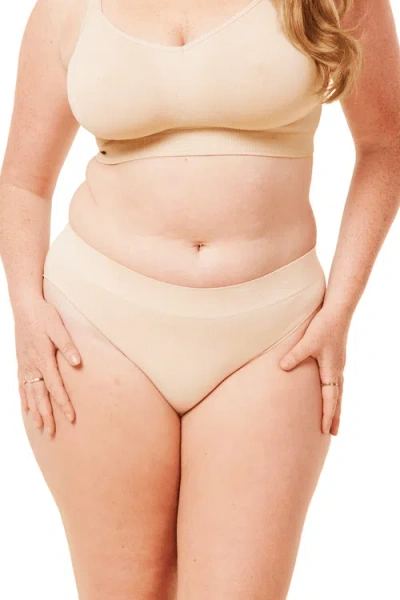 Sugar Candy Bra Basic Seamless Bikini Brief In Sand
