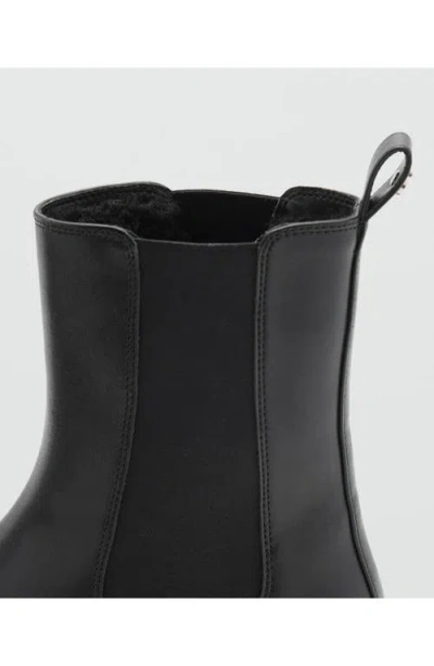 Mango Elastic Panels Ankle Boot In Multi