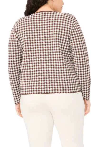 Halogenr Halogen(r) Gingham Crewneck Cardigan