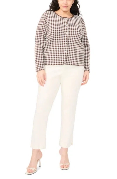Halogenr Halogen(r) Gingham Crewneck Cardigan