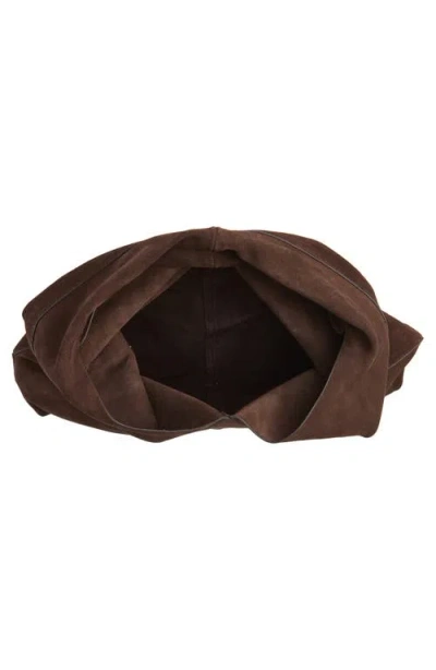 Mango Joel Suede Shoulder Bag In Brown