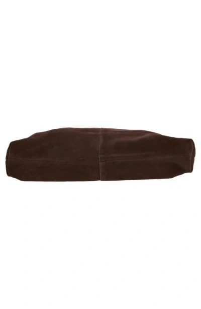 Mango Joel Suede Shoulder Bag In Brown