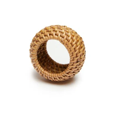 Caravan Home Eclipse Napkin Ring In Brown