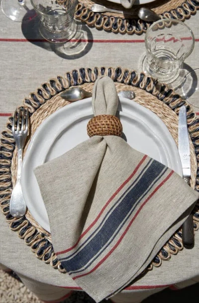 Caravan Home Eclipse Napkin Ring In Brown