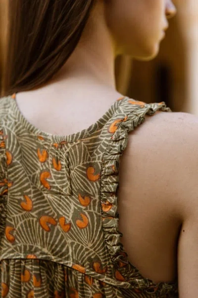 Cqc La Hand-printed Simané Romper In Neutral