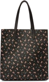GIVENCHY Black & Pink Hibiscus Tote