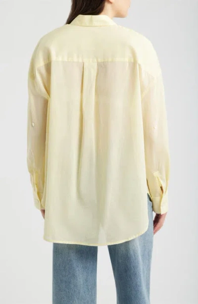 Cissa Oversized Cotton Button-up Shirt In Neutral