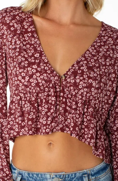 Roxy Night Sky Top In Red