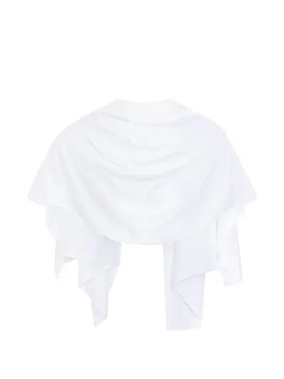Cayet Debora Asymmetric Cape In White