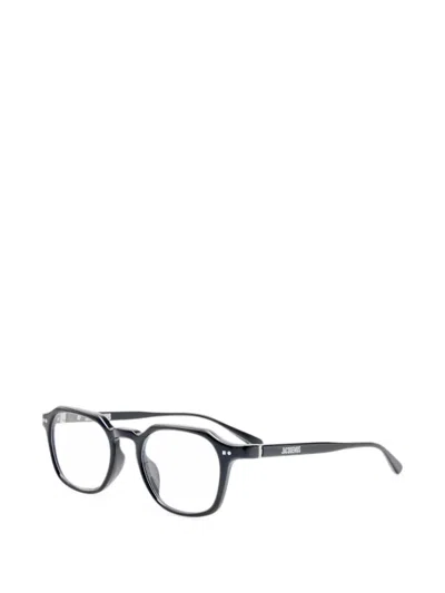 Jacquemus Geometric-frame Glasses In White