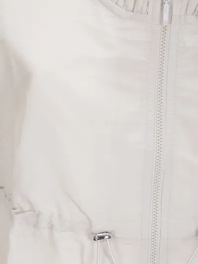 Paloma Wool Raso Ruffled Drawstring Jacket In White