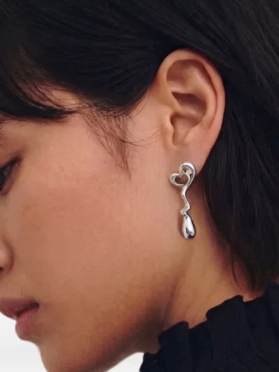 Yoj Agapi Drop Earrings In Orange