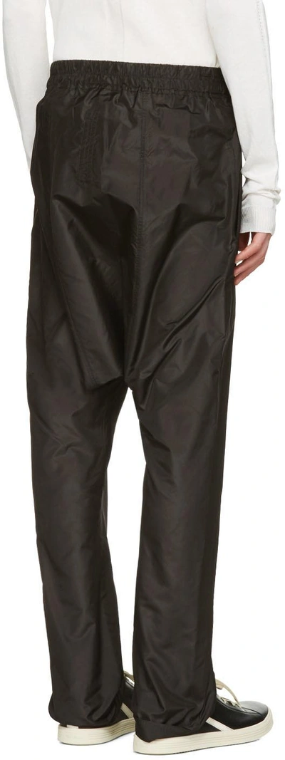 Shop Rick Owens Black Drawstring Trousers