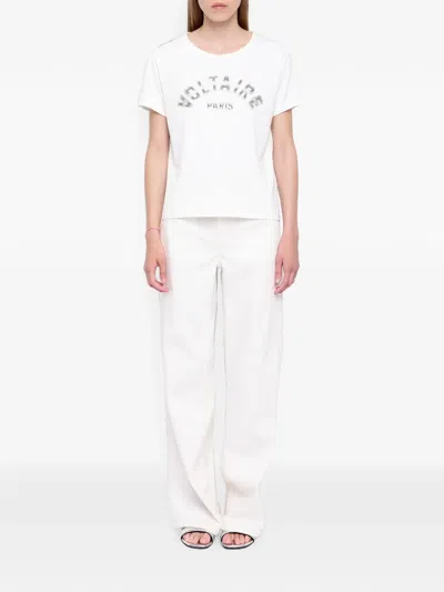 Zadig & Voltaire Alys Bc Voltaire Par Tee In White