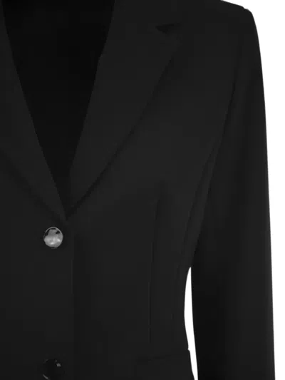 Max Mara Single-breasted Slim-fit Blazer In Black