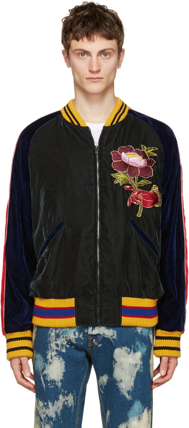 gucci velvet bomber jacket