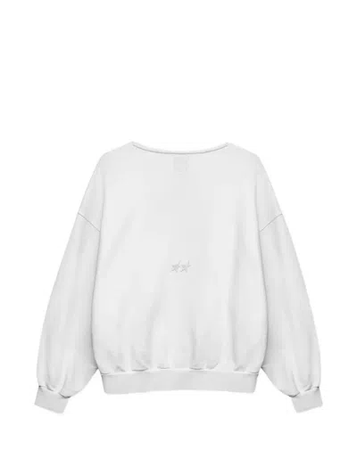 Twojeys Kangaroo-pocket Sweatshirt In White