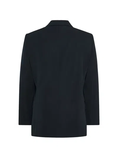 The Row Eudora Wool Blazer In Blue