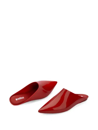 Melissa She Ii Pointed-toe Mules In Red