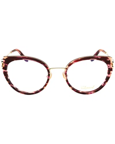 Chopard Ladies Red Cat Eye Eyeglass Frames Vch367v In Brown